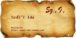 Szél Ida névjegykártya