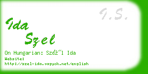 ida szel business card